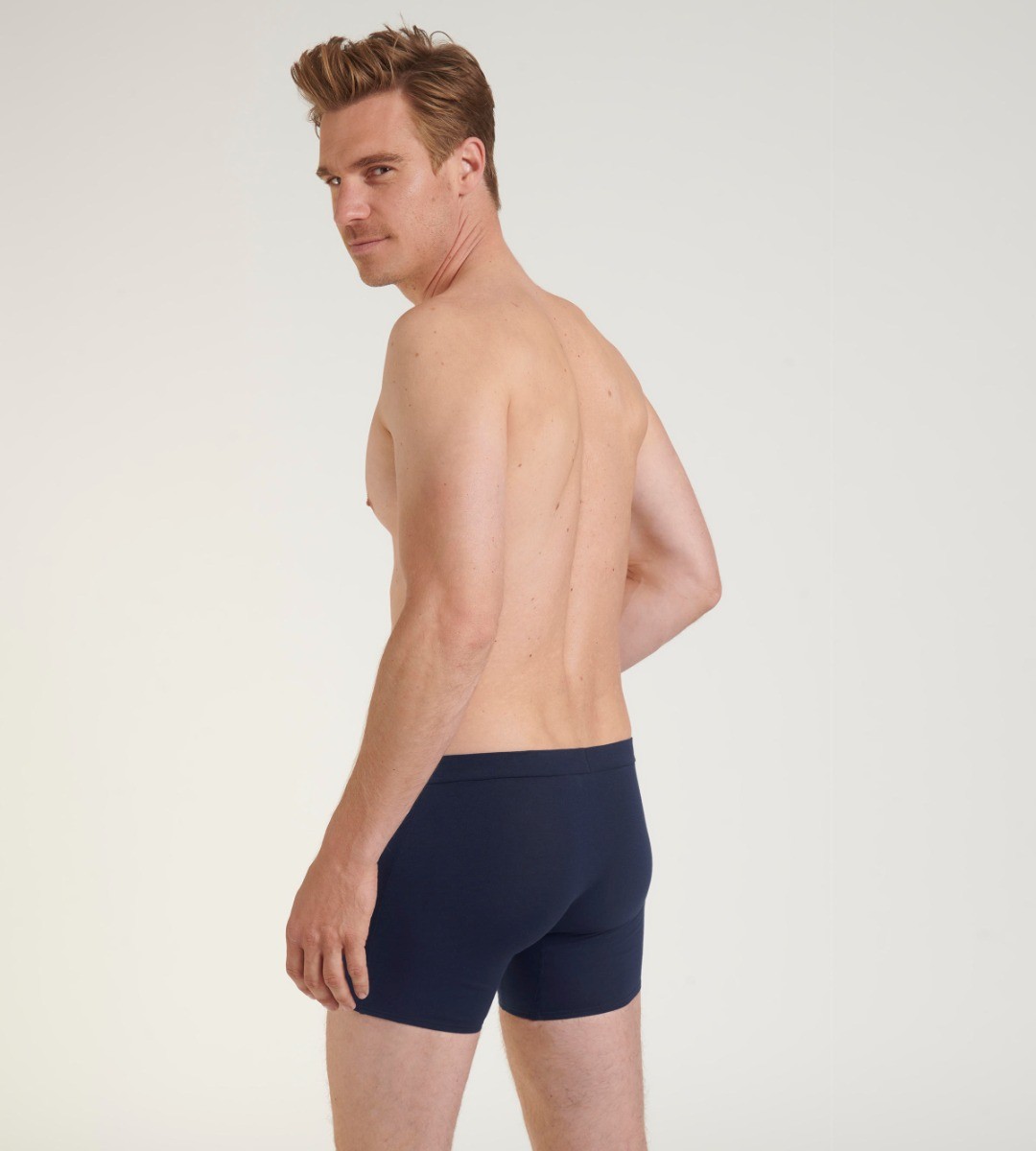 MEN Go Natural Heren Short 2-Pack Blauw