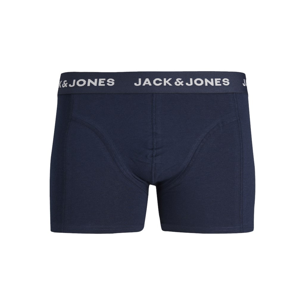 Heren Jaclouis Trunks 3-Pack Navy Blazer White - Black