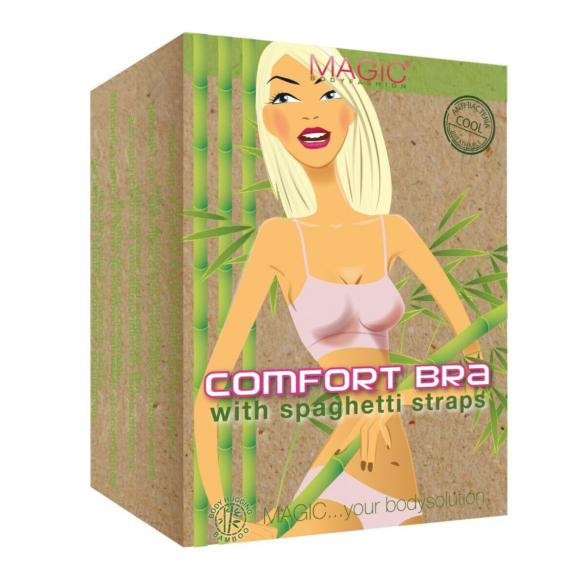 Dames Bamboo Comfort BH Lichtroze