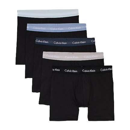 Cotton Stretch Heren Boxershorts 5-Pack Black