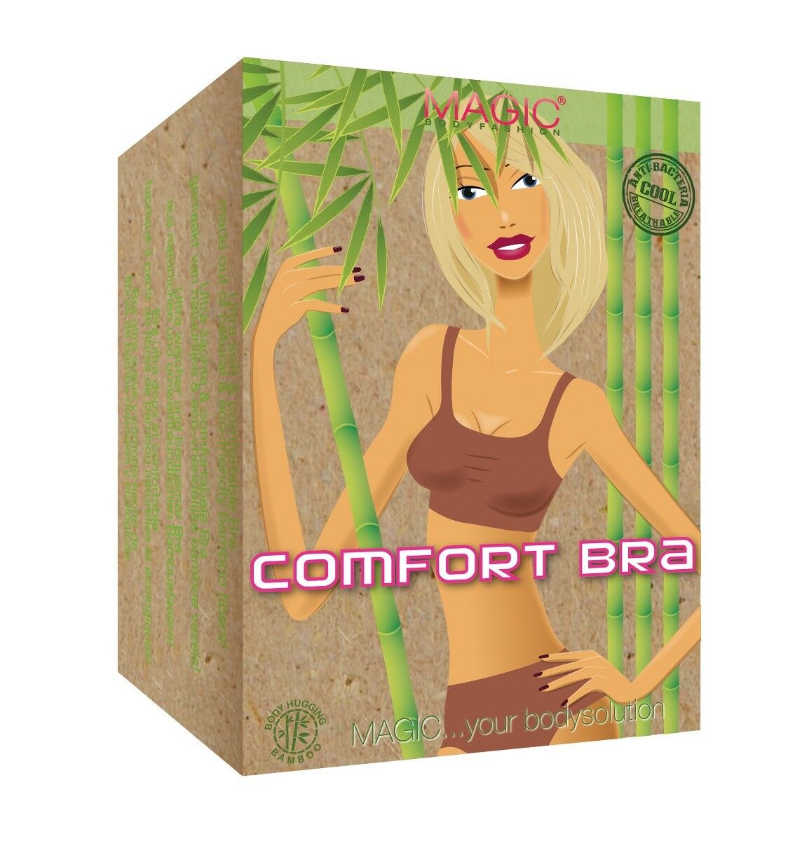 Dames Bamboo Comfort BH Lichtroze