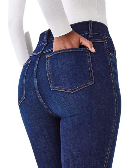 Dames Denim Flare Jeans Midnight Shade