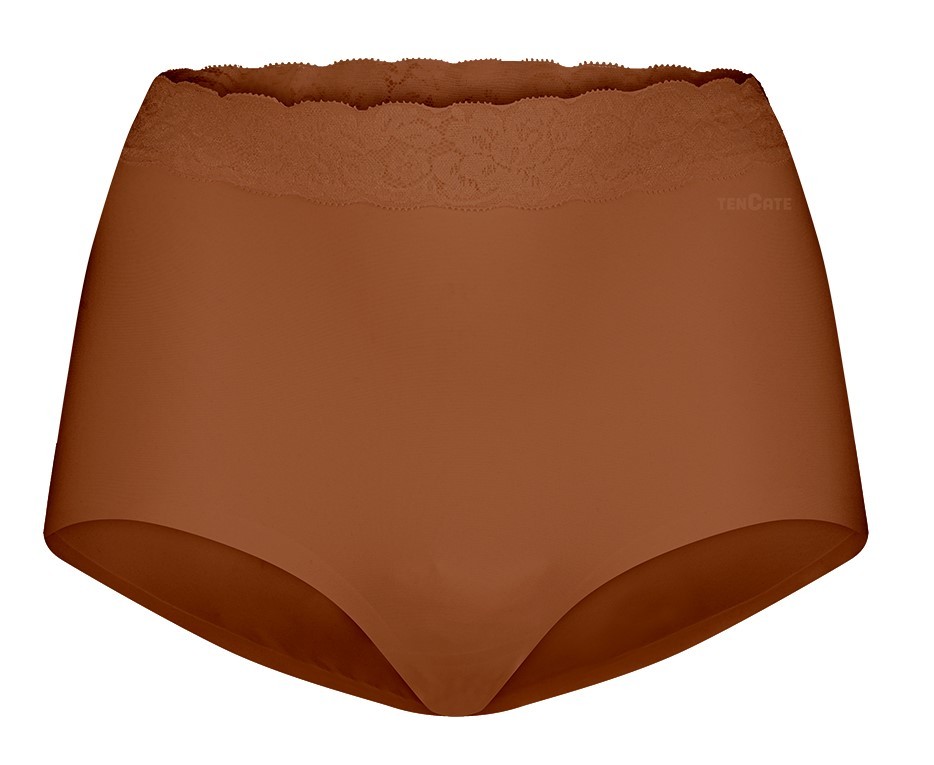 Secrets Dames High Waist Met Kant Pecan