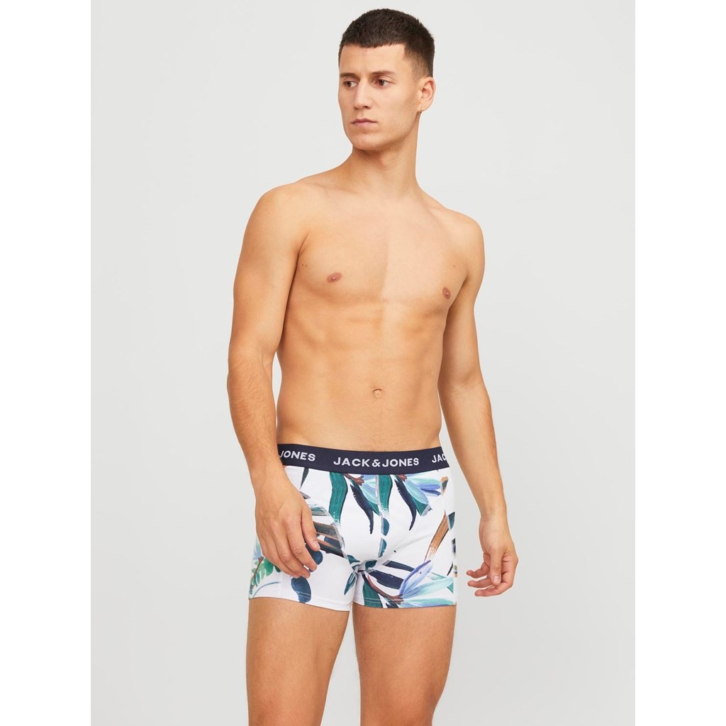 Heren Jaclouis Trunks 3-Pack Navy Blazer White - Black