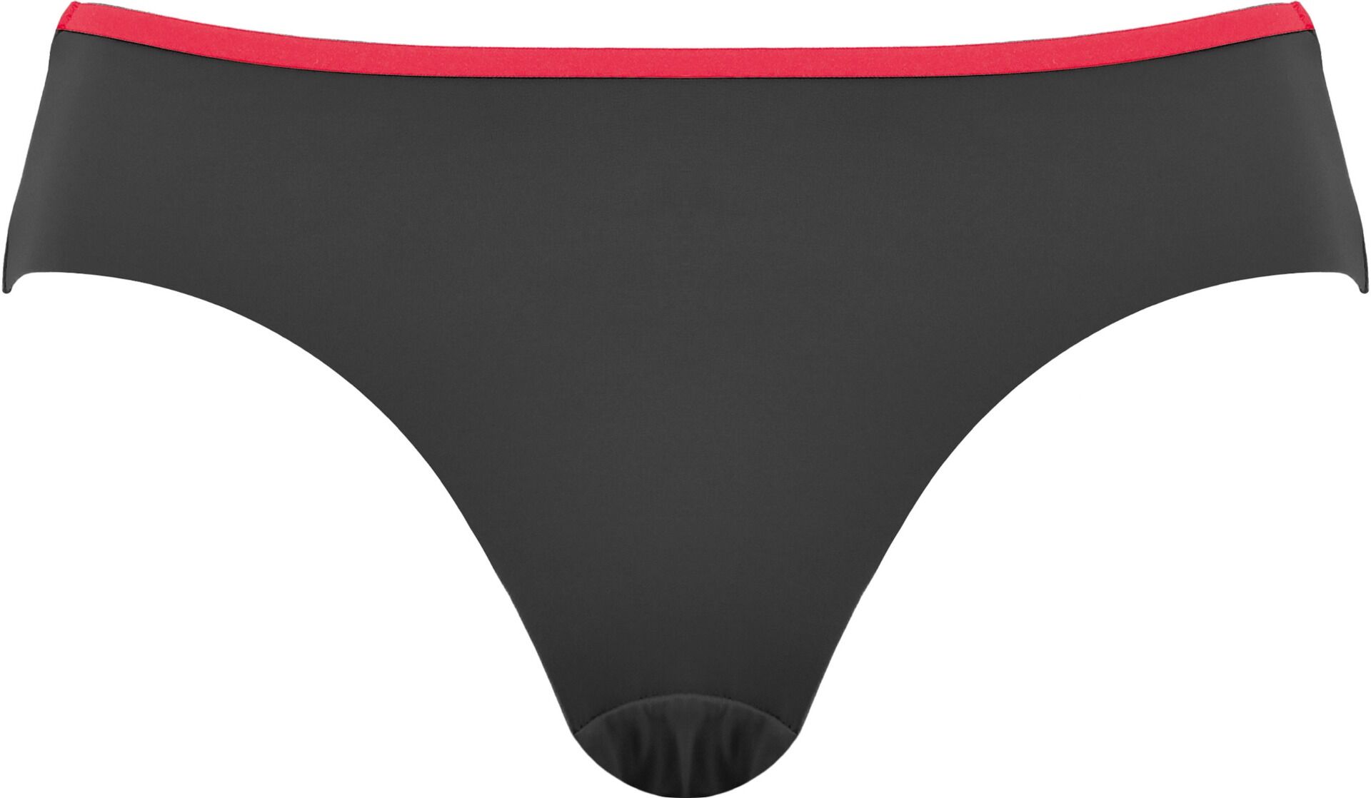 Dames Bikini Slip Zwart/Rood