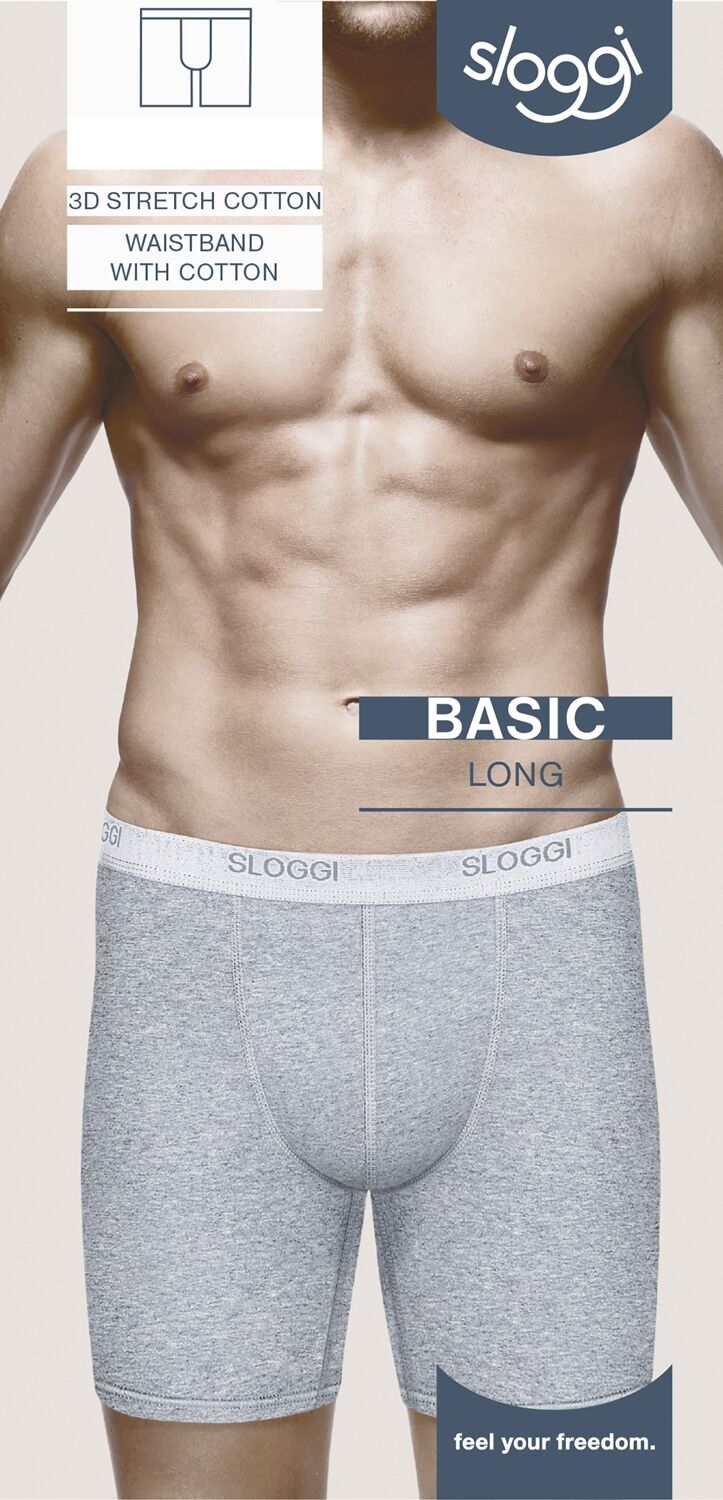 MEN Basic Heren Long Short Grijs