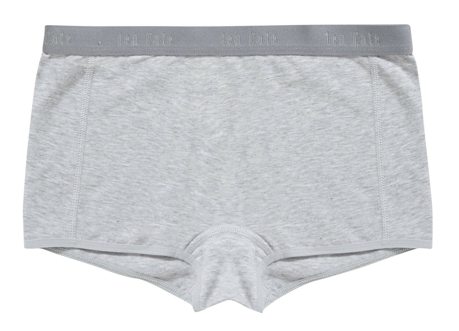 Basics Organic Cotton Stretch Meisjes Short 2-Pack Light Grey Melee