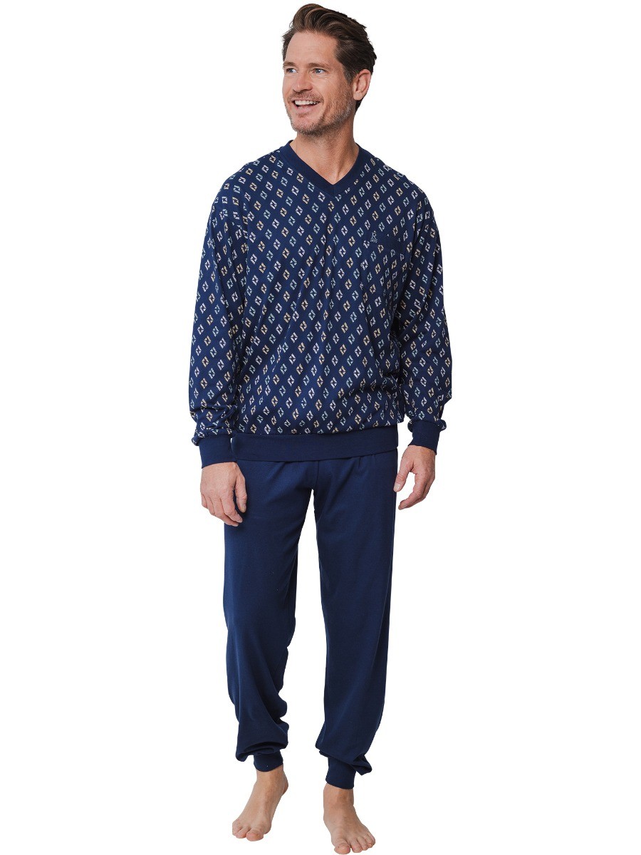 Heren Pyjama Donkerblauw