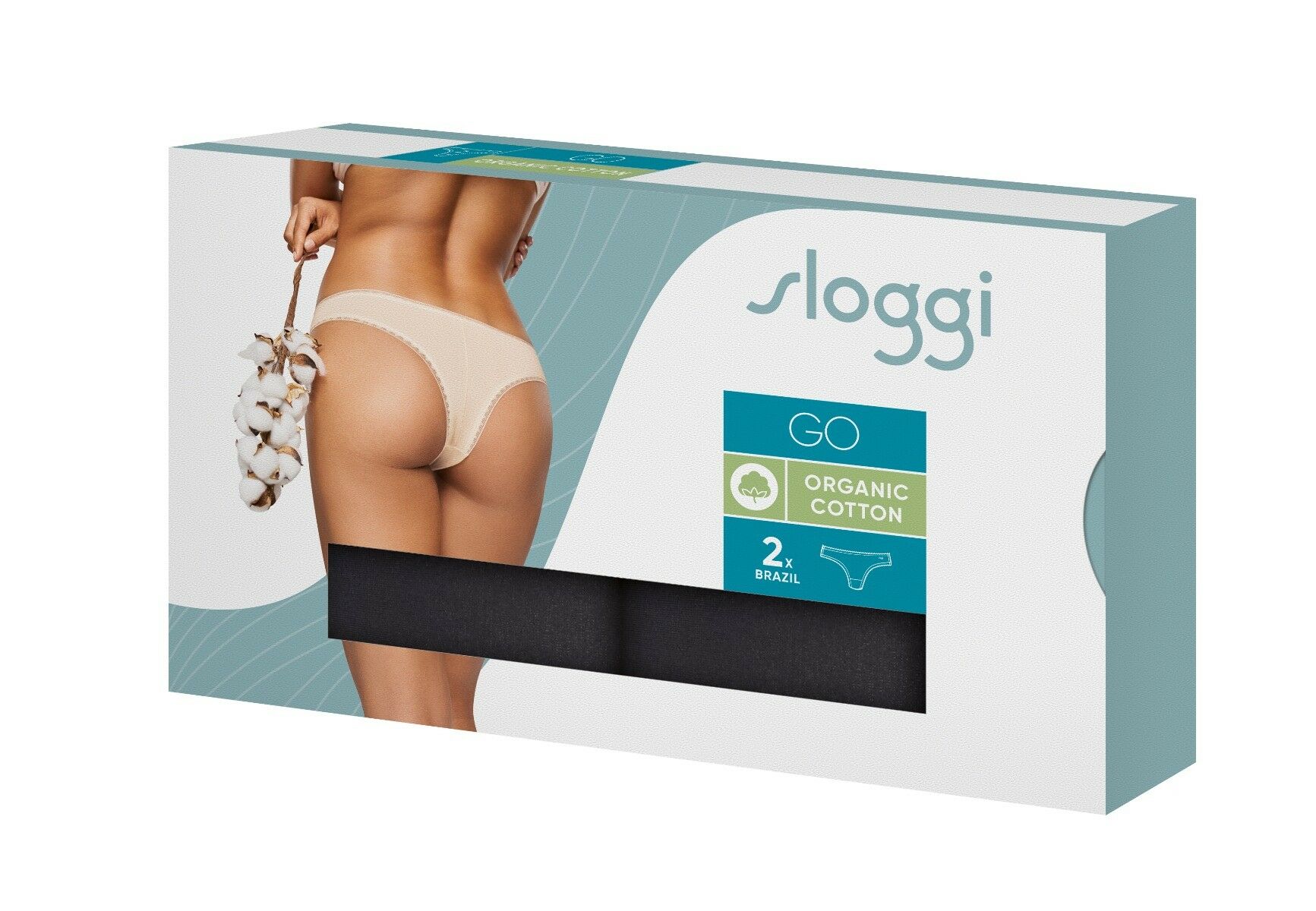 Go Dames Brazilian 2-Pack Zwart