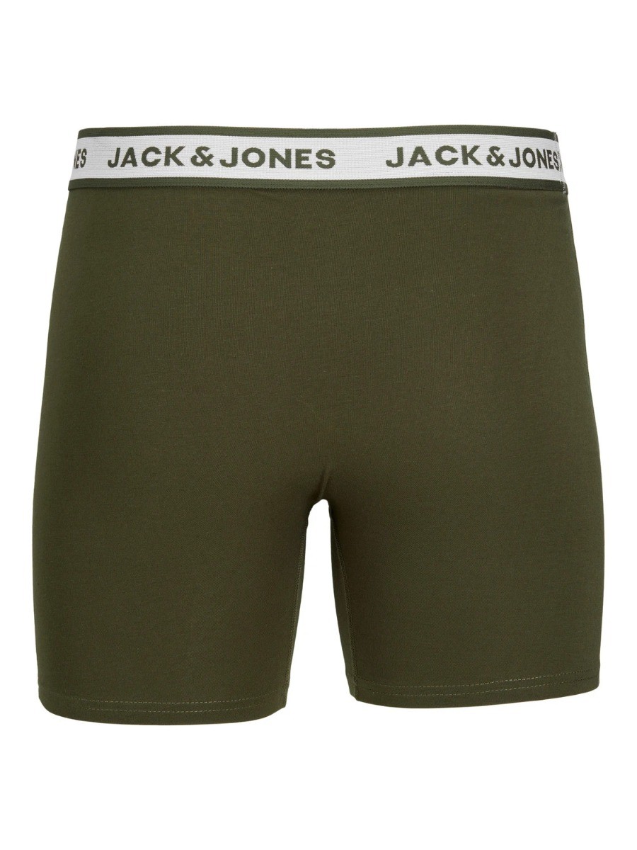 Heren Jacsolid Boxer 5-Pack Light Grey Melange