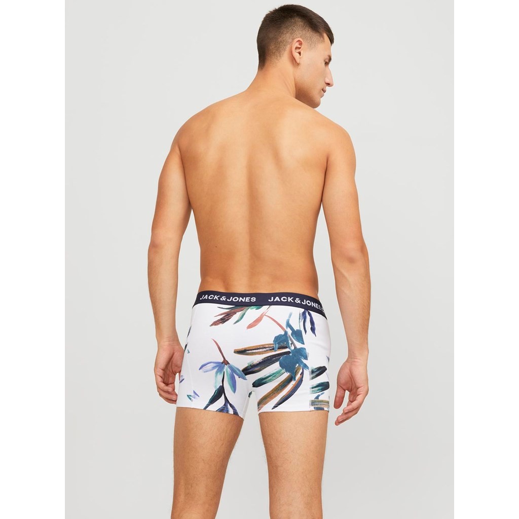 Heren Jaclouis Trunks 3-Pack Navy Blazer White - Black