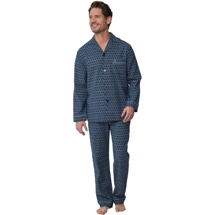 Heren Pyjama Donkerblauw