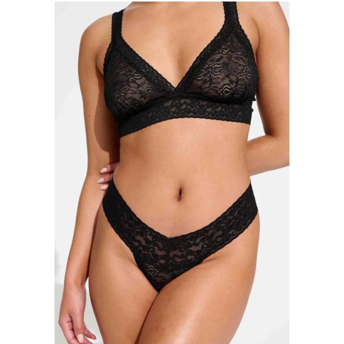 Dames Lace Thong Liquorice Therapy