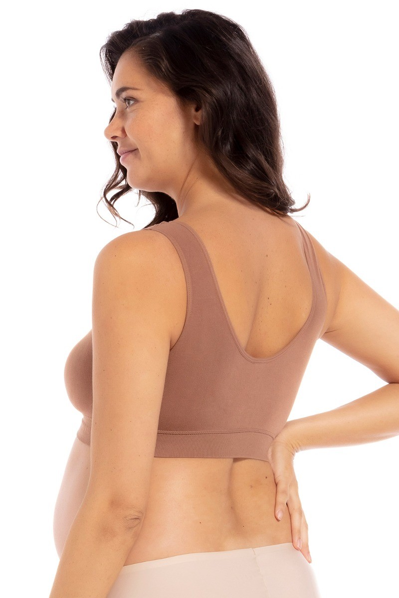 Dames Soft Bra Bamboo Mocha