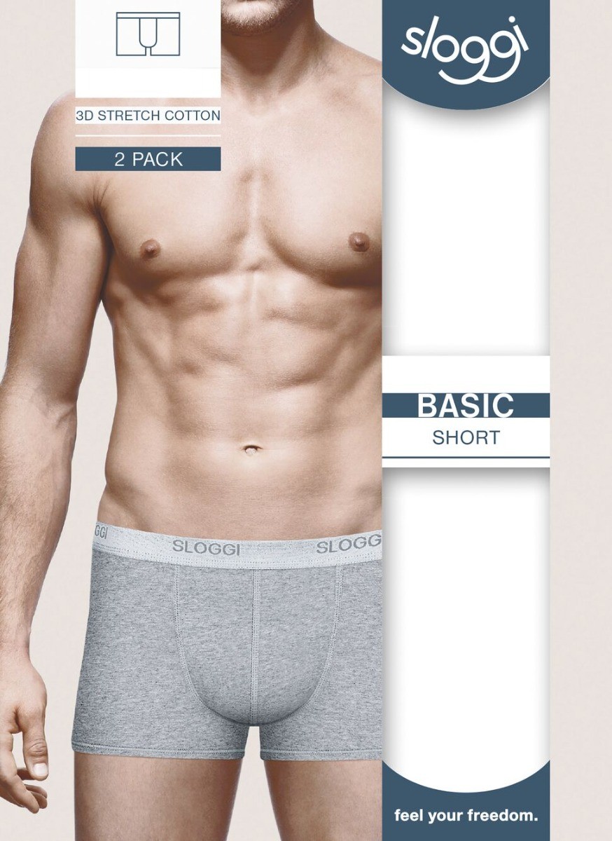 MEN Basic Heren Short 2-Pack Black Combination