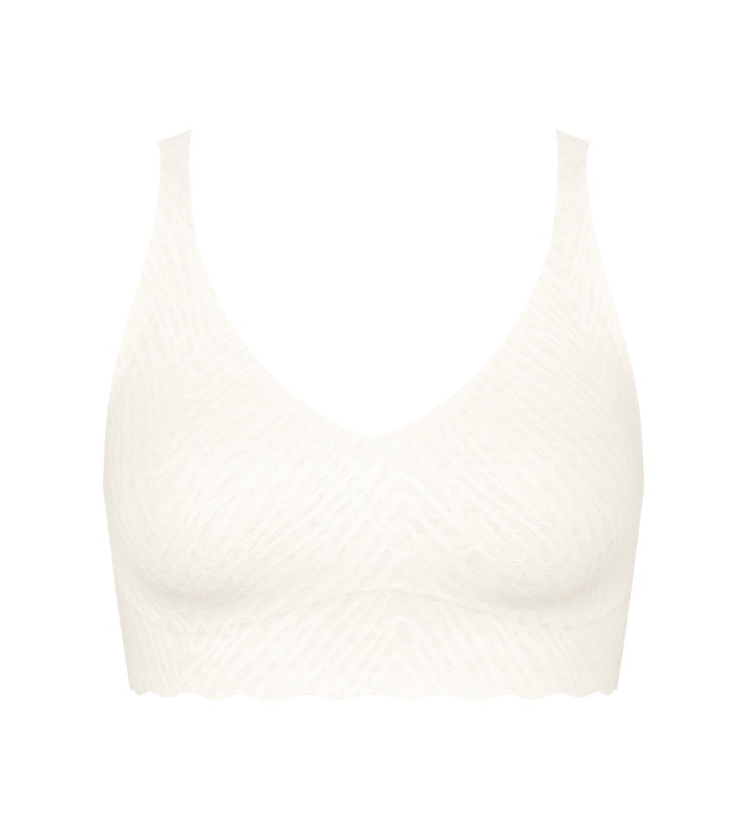 Dames ZERO Feel Bliss Bralette Silk White