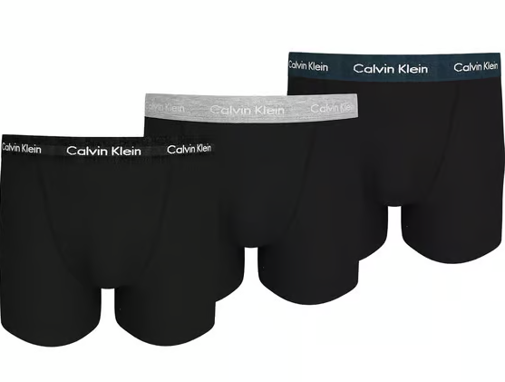 Cotton Stretch Heren Boxershorts 3-Pack Black