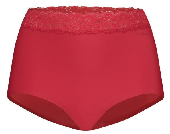 Secrets Dames High Waist Met Kant Rood