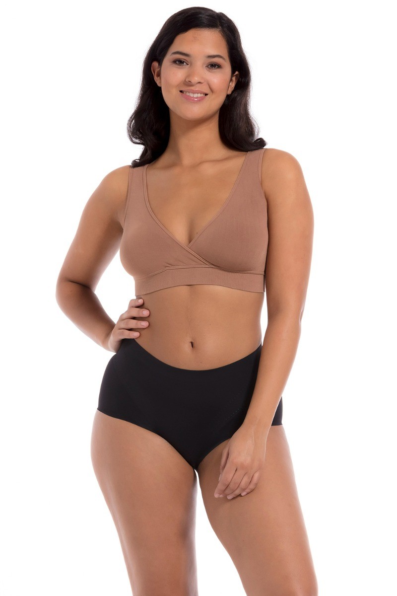 Dames Soft Bra Bamboo Mocha