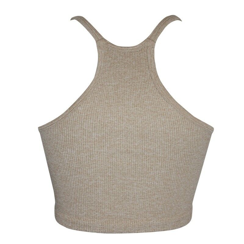 Dames Crop Top Beige