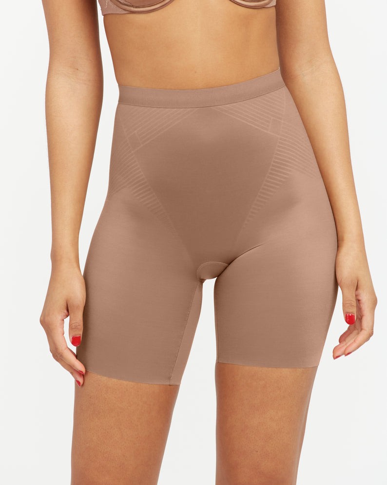 Thinstincts 2.0 Dames Mid-Thigh Short Cafe au lait