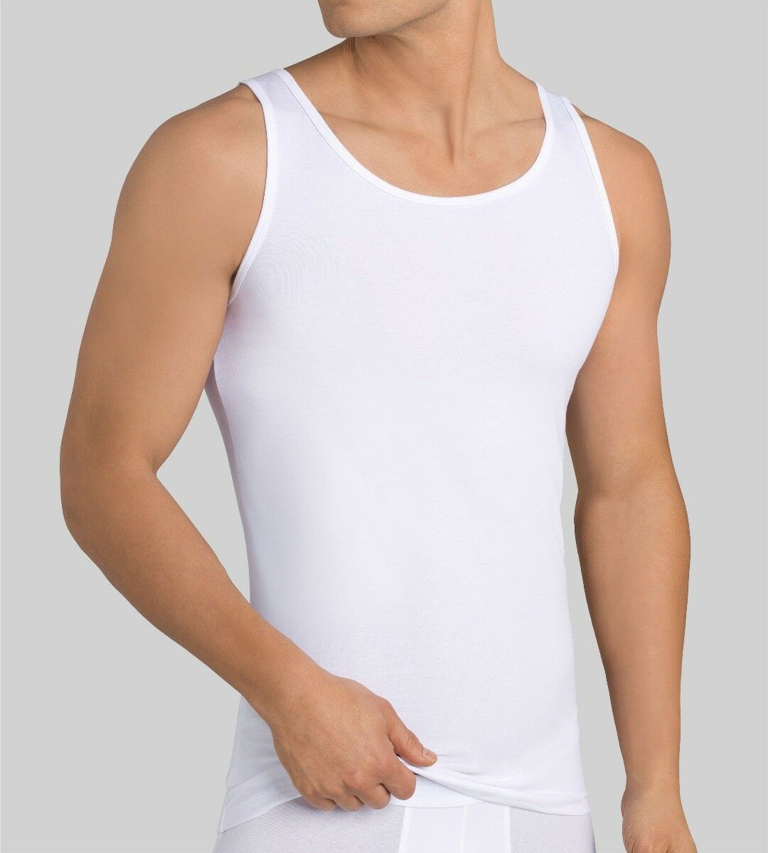 MEN 24/7 Heren Tanktop 2-Pack Wit