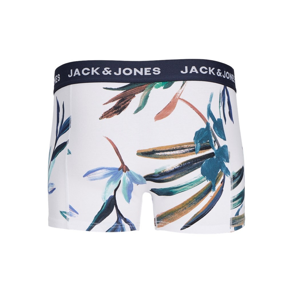 Heren Jaclouis Trunks 3-Pack Navy Blazer White - Black